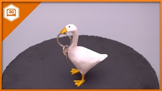 Entitled Goose from Untitled Goose Game #3DPrinting @adafruit #Timelapse #adafruit