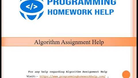 Programming Homework Help