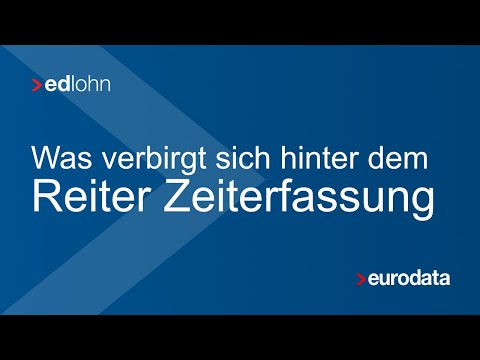 Online-Lohnabrechnung edlohn - Reiter Zeiterfassung