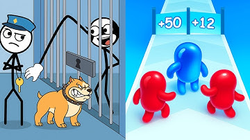 Thief Puzzle VS Join Blob Clash 3D 🧩💥 Funny Game Battle!