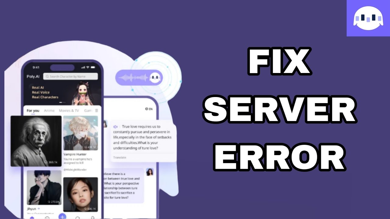 How To Fix And Solve Server Error On Poly.Ai App | Final Solution - YouTube