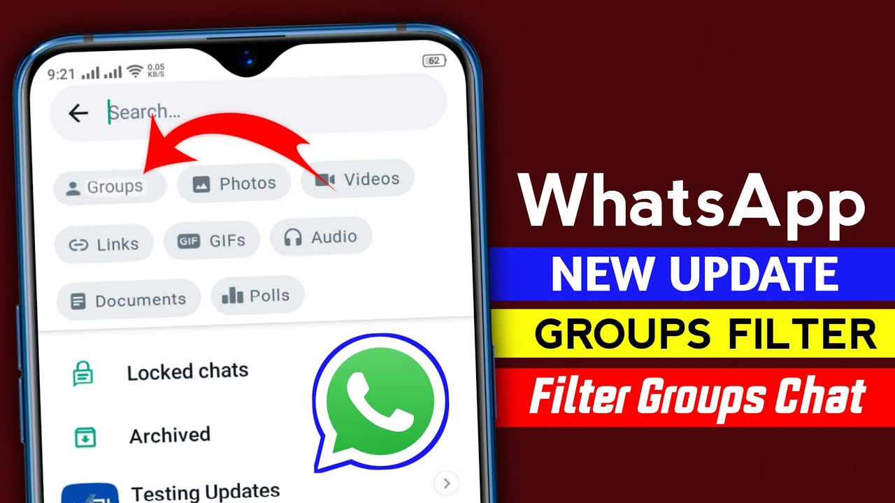 WhatsApp Groups filter WhatsApp Filter groups chats update