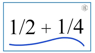 How to Add 1/2 + 1/4 (1/2 Plus 1/4)