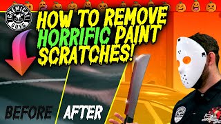 EASY Car Paint Scratch Repair - How To Remove Scratches From Paint (4 Methods!) - Halloween 2023