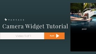 Intro to the Cameras Widget