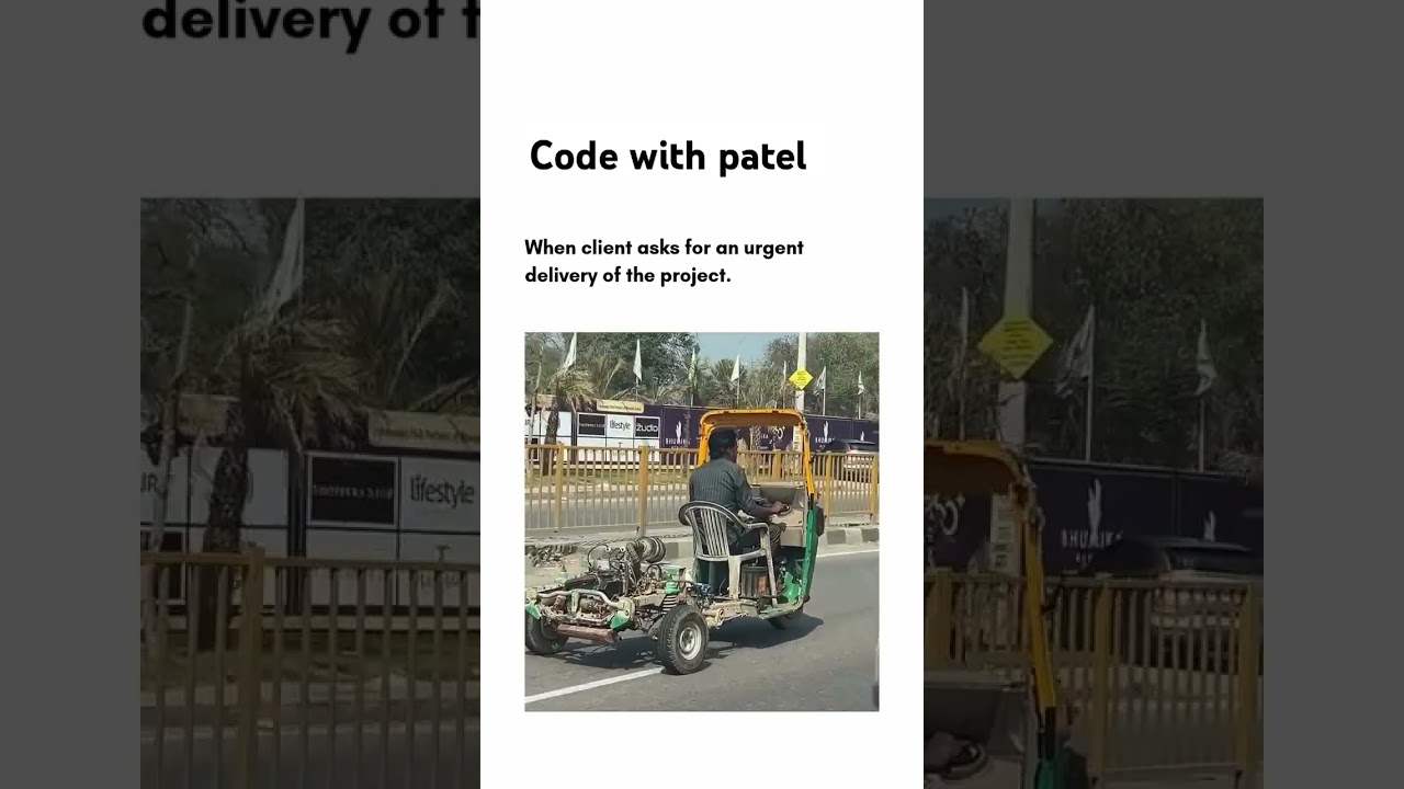 urgent Delivery of the project 🤪 