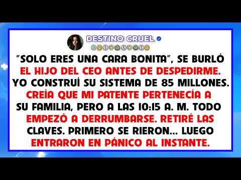 El hijo del CEO me llamó “solo una cara bonita”… y retiré mi patente de $85 millones