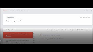 حل مشكلة - Laravel -  Array to String Conversion  - How to Fix Array to String Conversion in Laravel