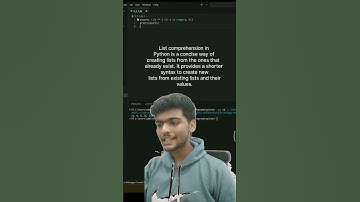 Day 38 of100 Days Python Series List comprehension #exploreshorts #youtubeshorts #shorts #suryanshsk
