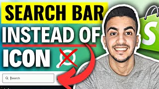 How To Add Search Bar Instead Of Search Icon On Shopify Horizon Theme