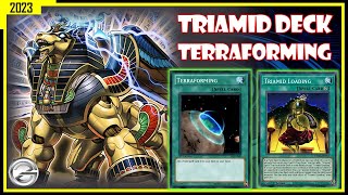 Yugioh Duel Links | Triamid Deck Gameplay May 2023 - With Terraforming Spell |  遊戯王デュエルリンクス