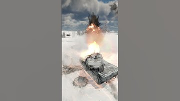 Modern tanks battle Leopard 2A6 vs T80U&T90M in close distance snowy battlefield #armoredvehicle