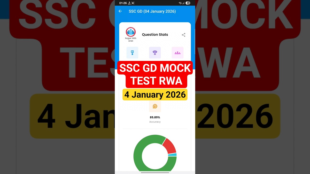 ssc GD mock test rwa 4 january  