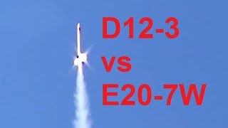 Estes D Region Tomahawk D12-3 vs E20-7W