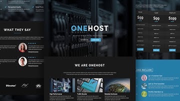 Onehost - One Page WordPress Hosting Theme + WHMCS | Themeforest Website Templates and Themes