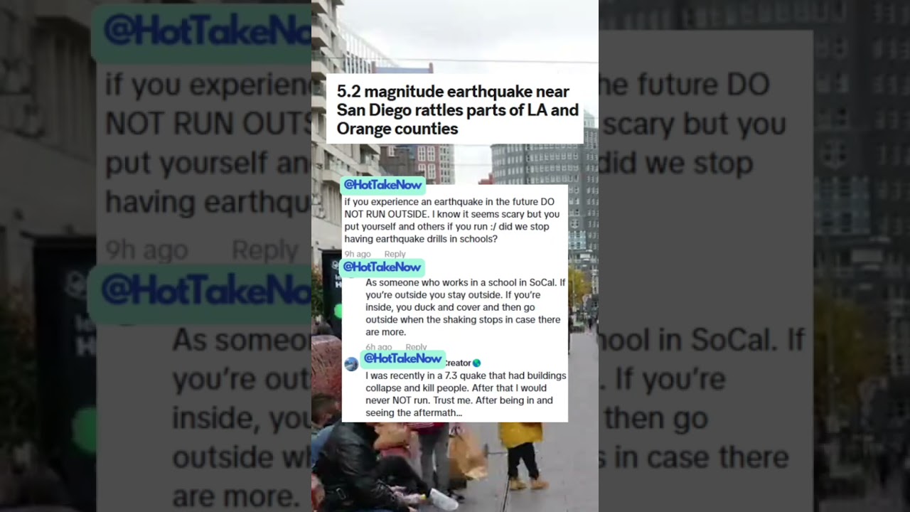 5.2 magnitude earthquake near San Diego rattles parts of LA and Orange counties