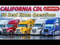 2026 California CDL Practice Test - 50 Must-Know Questions