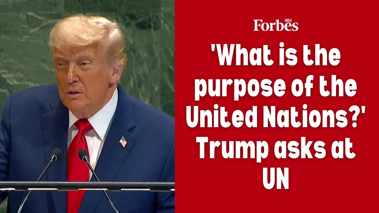 'What is the purpose of the United Nations?' Trump asks at UN - YouTube