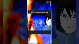 NINE TAILS THE SUSANO AURA 😱 #naruto #anime #narutoshippuden #sasuke