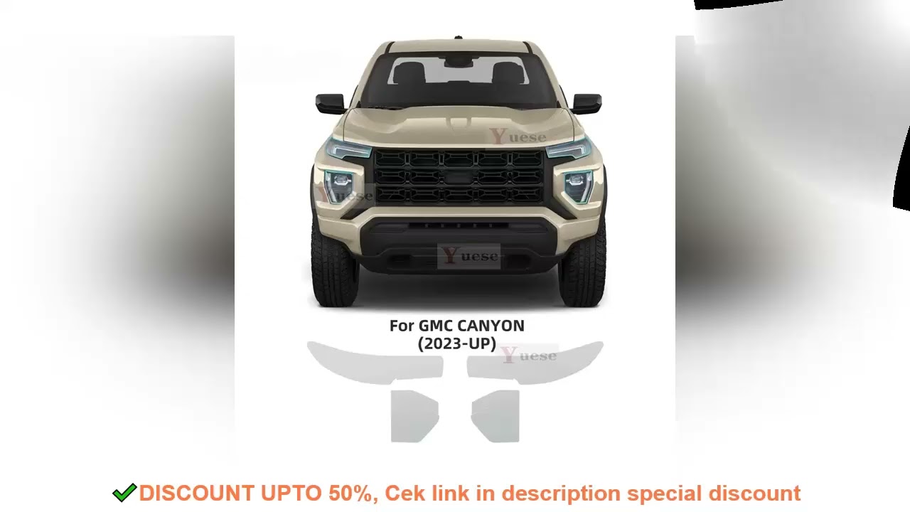 For GMC Canyon 2023-2025 Car Protection Film Headlight Mirror Film TPU Clear Anti Scratch Sticker