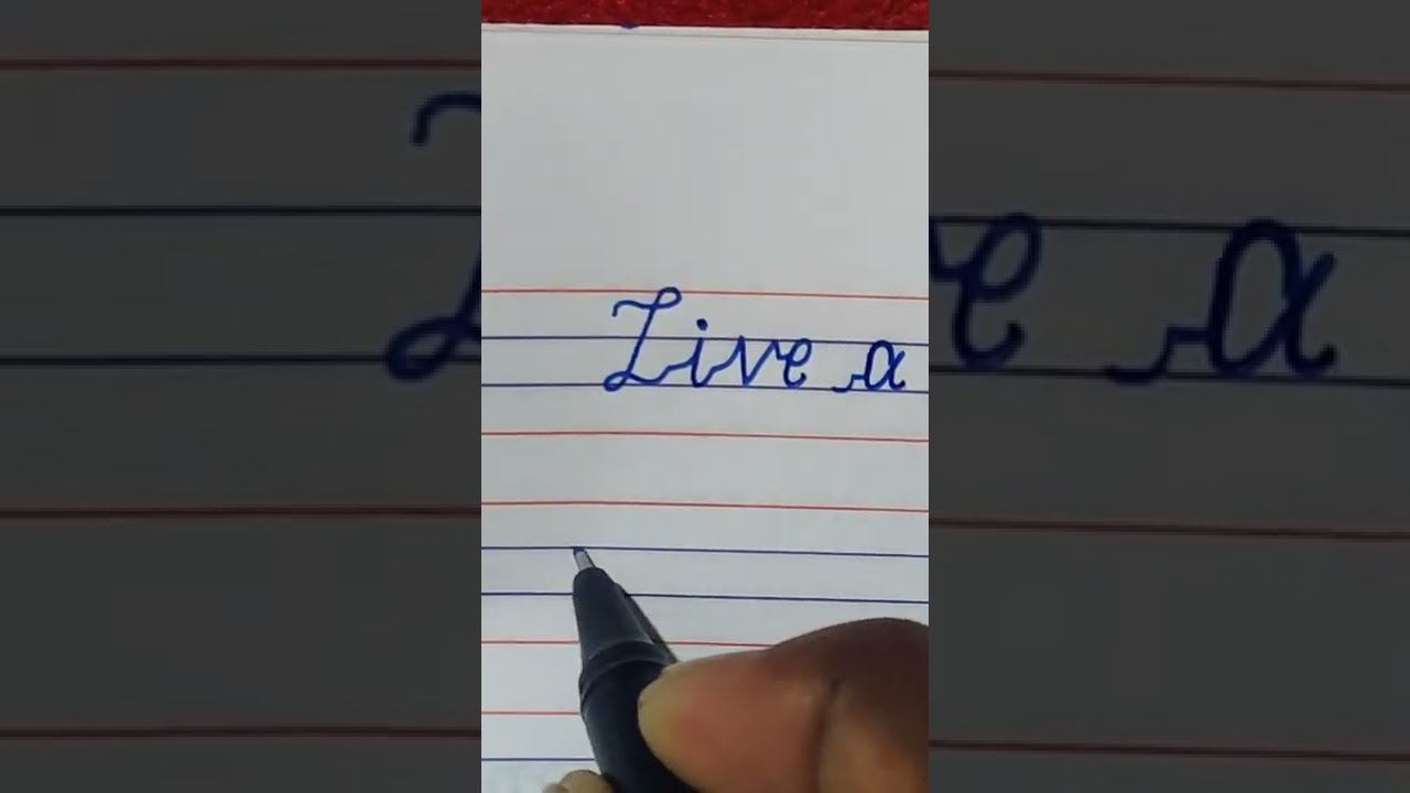 Live A Little Quote Write In Cursive Writing Handwriting Quotes