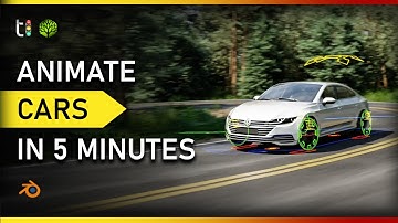 [blender] Forest road animation in 5 minutes