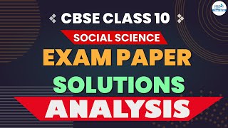 🔴CBSE Class 10 Social Science Exam Paper Solutions || LIVE || Infinity Learn Class 9&10 screenshot 4