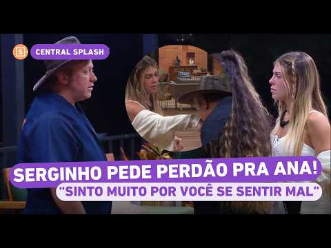 Serginho asks Ana Bruna for forgiveness after Renê's plea on A Fazenda: 'it wasn't just about the...