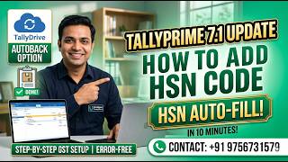 TallyPrime 7 1 HSN and TallyDrive
