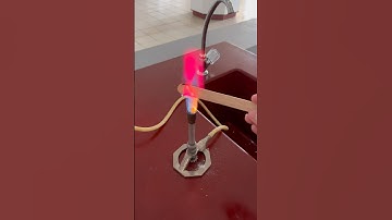 Lithium Nitrate Flame Test 🔥 #experiment #education #trending #fypシ゚viral #fypシ #chemistry #shorts