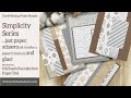 Simplicity Series | Card Making Basics | Pattern Paper 6 x 6 Pack | 10 Cards | Digital Download