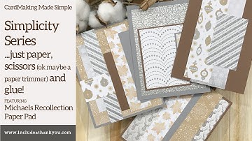 Simplicity-serie | Basisprincipes voor het maken van kaarten | Patroonpapier 6 x 6-pack | 10 kaar...