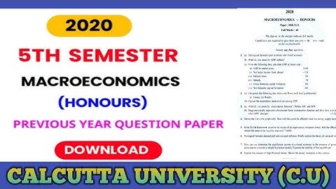 B.com Semester-5 ||All Subjects Information & Macroeconomic for Hons. Questions Paper 2020