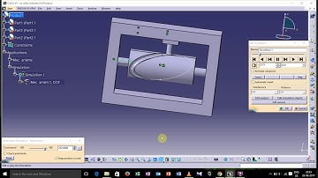Point on curve joint in  catia (animation)