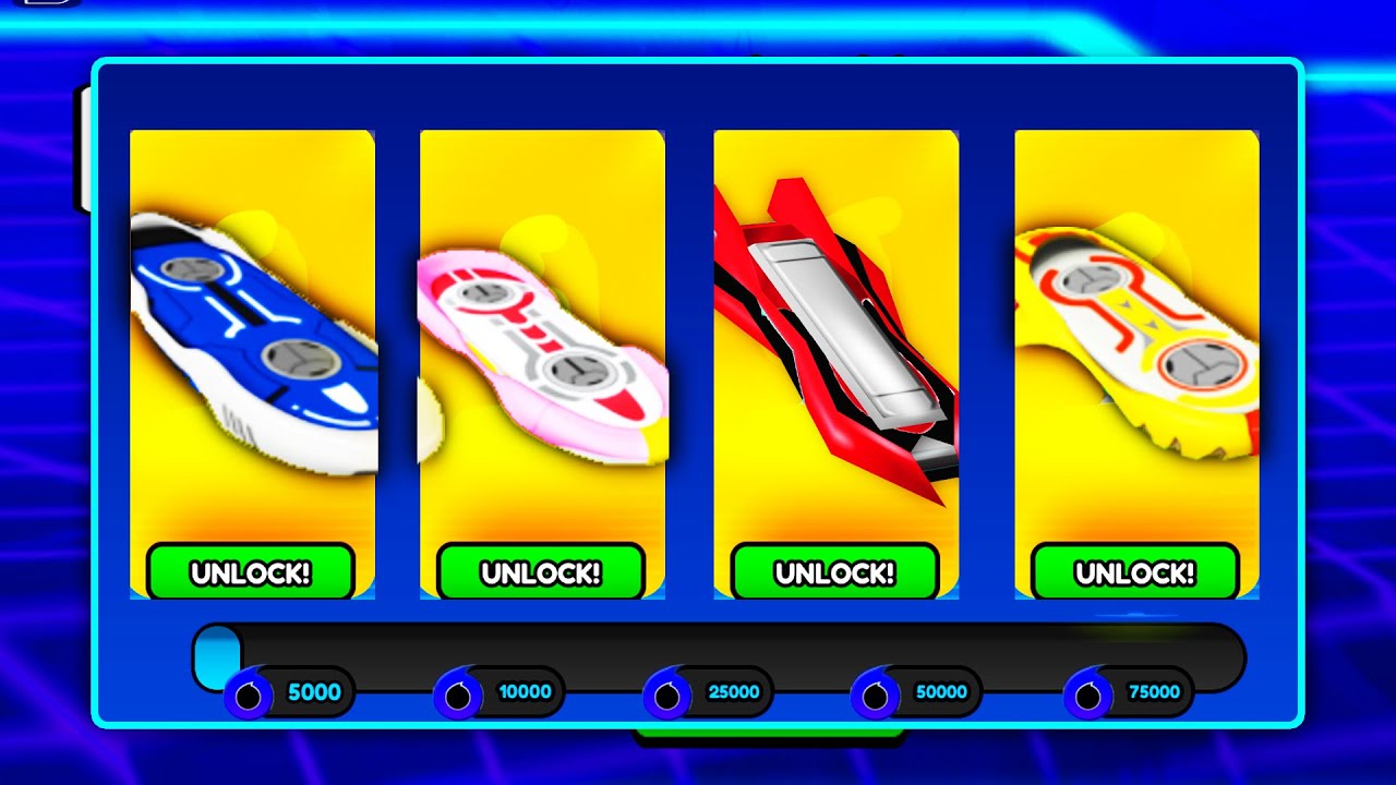 HOW TO UNLOCK EVERYTHING HOVERBOARDS In SONIC SPEED SIMULATOR ROBLOX YouTube