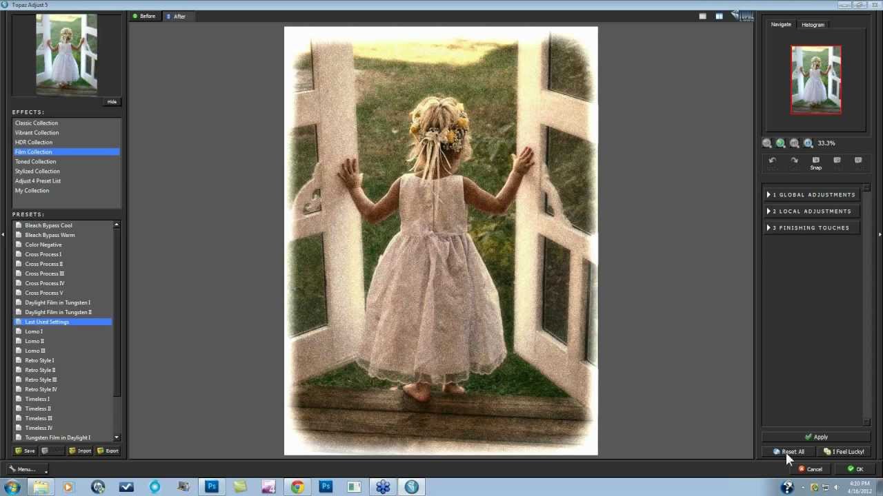 Film and Vintage Effects with Adjust, B&W Effects and Lens Effects