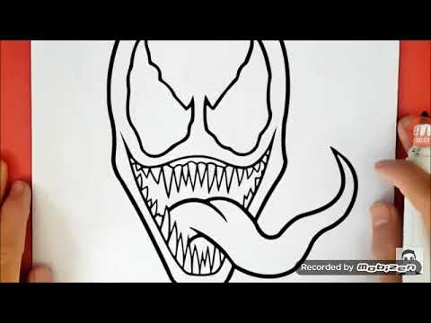 Comment dessiner venom facile - YouTube
