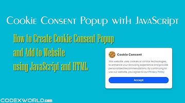 Cookie Consent Popup with JavaScript