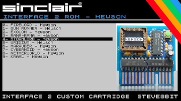 Sinclair Spectrum 48k Interface 2 Rom Cartridge HEWSON CONSULTANTS Multi Game ROM