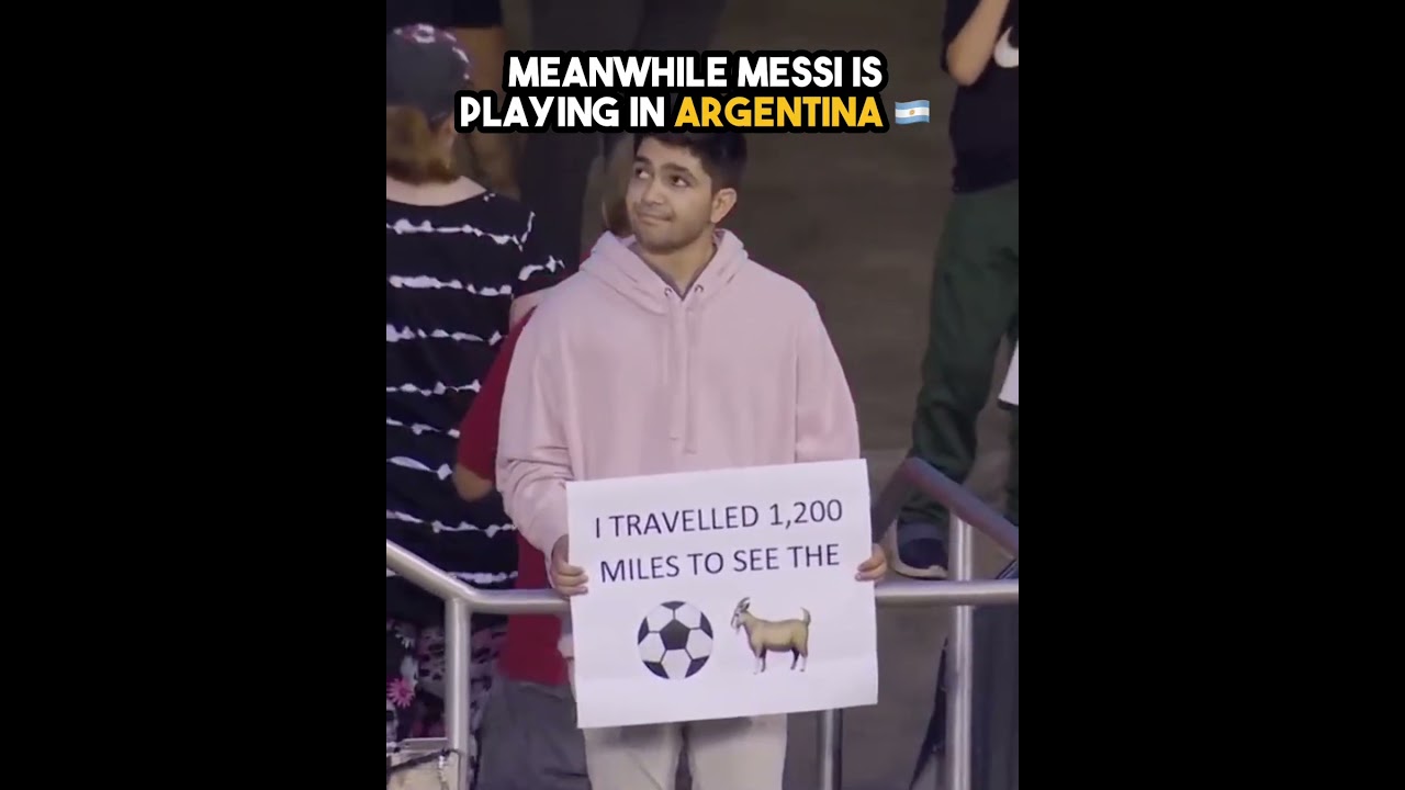 Fan Travels 1,200 Miles to see Messi 😮