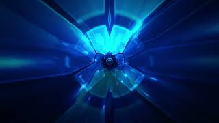 Full 4K Blue Neon Sci-Fi Tunnel | 1 Hour Seamless Loop Motion Background Guide