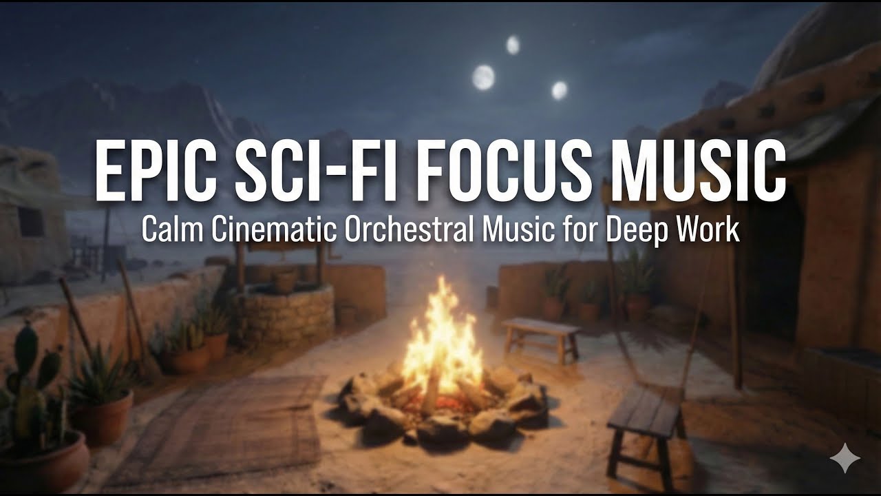 Epic Sci-Fi Focus Music 🌙 Calm Cinematic Orchestral Music for Deep Work
