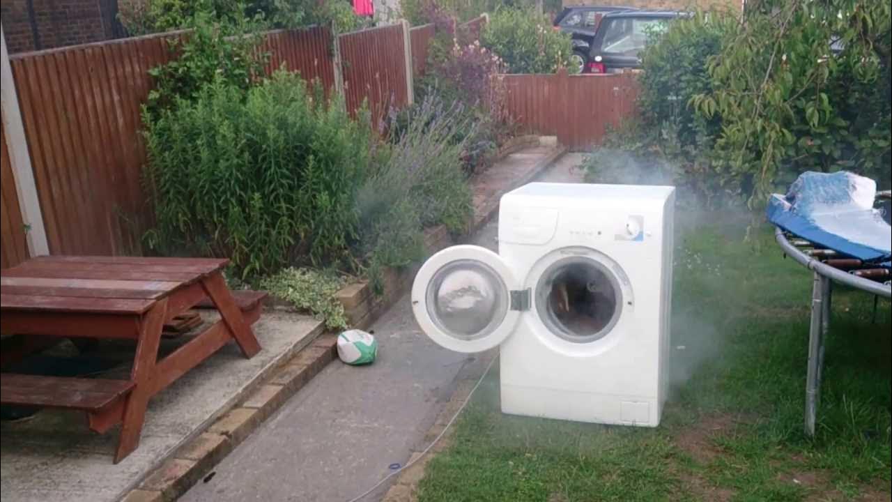 How to destroy washing machine in under 5 minutes... Bricks ahoy YouTube