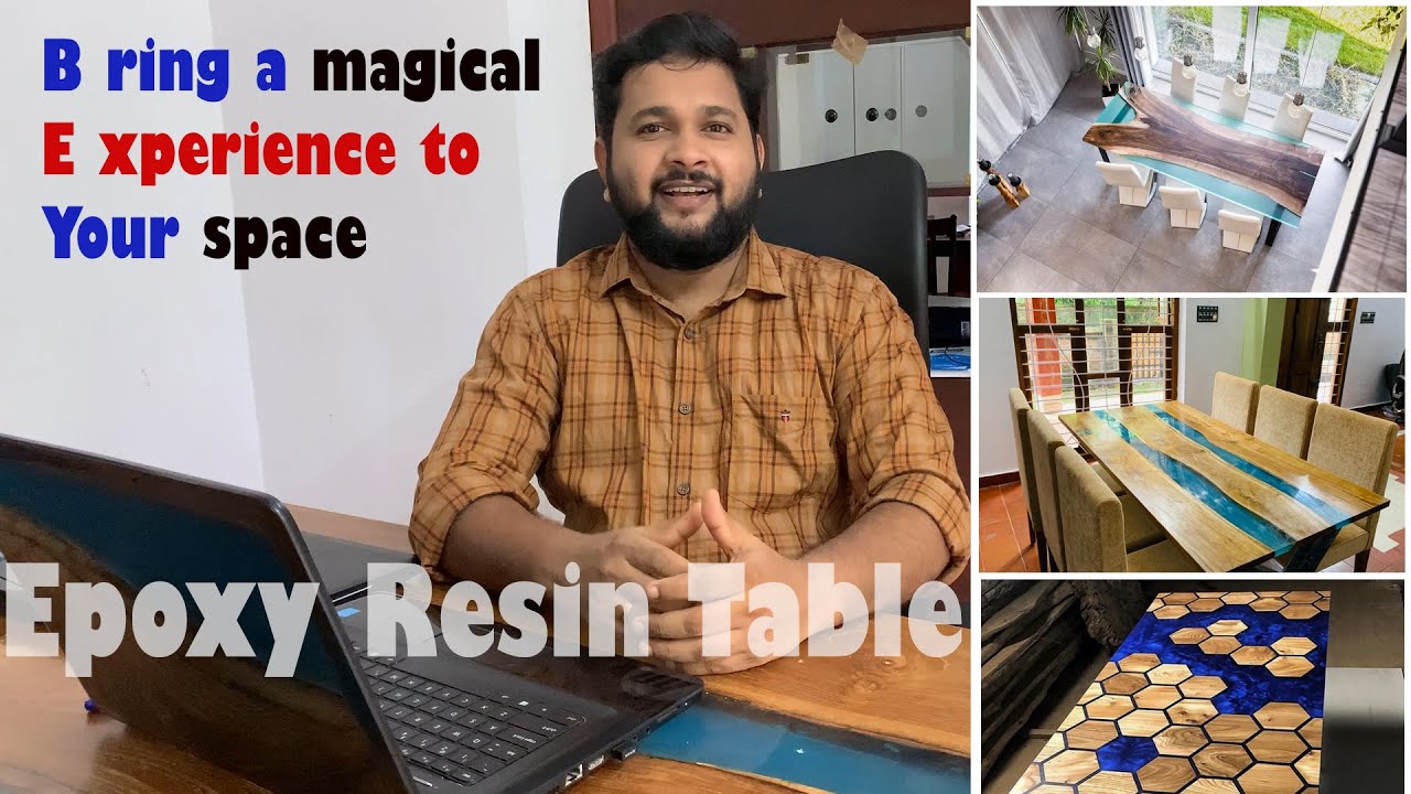 Epoxy Resin Dining Table Making video in MalayalamAM Concepts