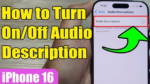 🎧 How to Enable/Disable Audio Description on iPhone 16/16 Pro Max/iOS 18