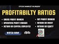 Profitability Ratios Explained: How to Measure Business Performance | Explained in Hindi