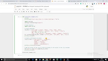 How to use the Map function in Pandas dataframe?