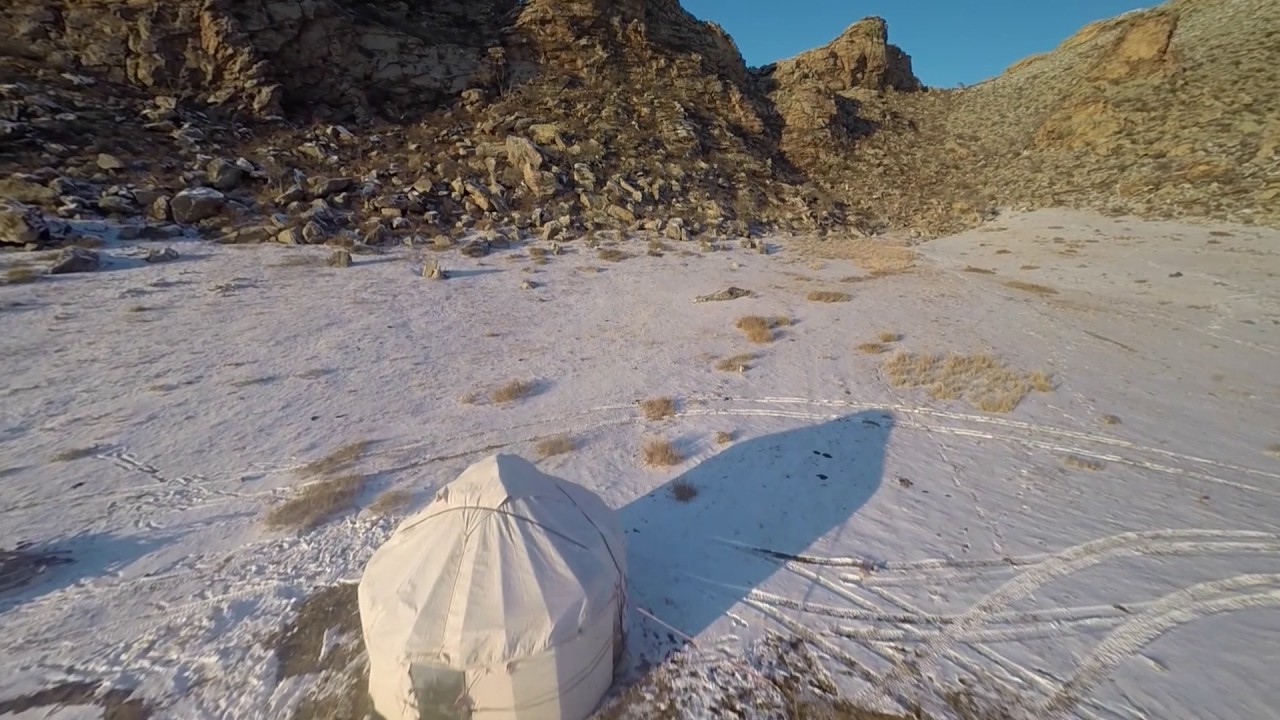 Video: a tailor made ger camp set up in a remote desert canyon