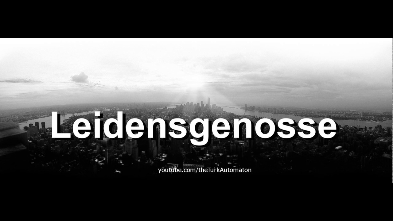 Как произносится Leidensgenosse на немецком языке?
