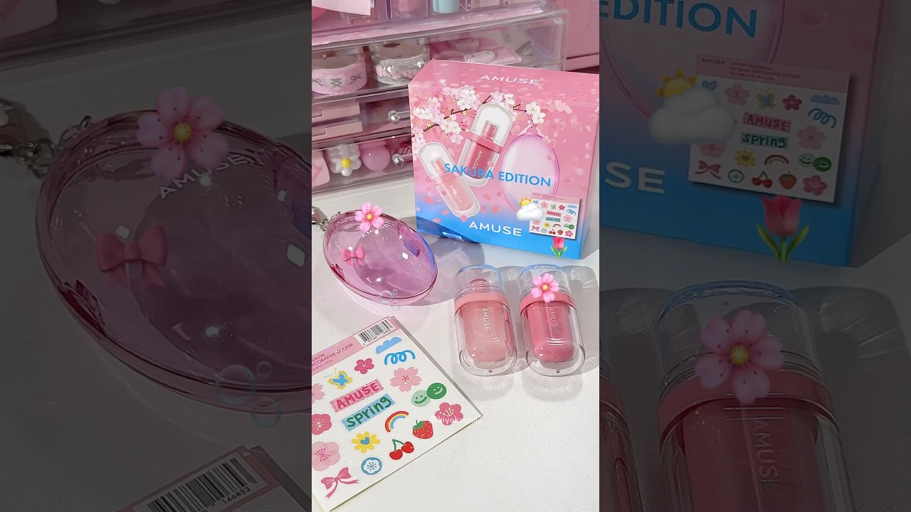 AMUSE Lip Duo Set Sakura Edition 🌸🫧🌷 